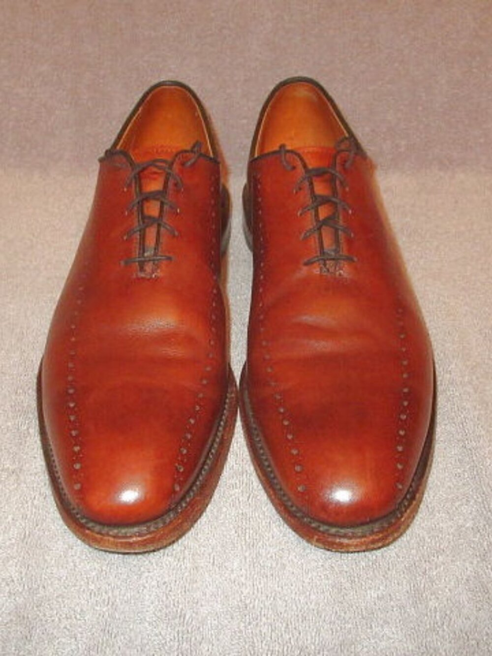 Allen Edmonds Brown Leather Oxford Dress Shoes Size 13 Neutral Old Money USA